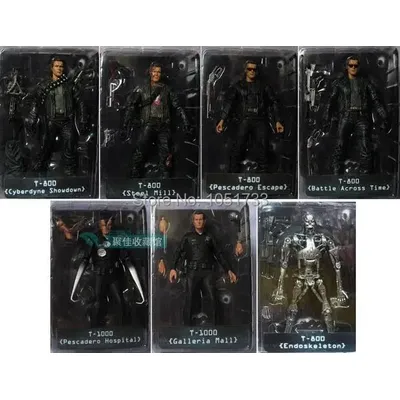 NECA The Terminator 2 Action Figure T-800 ENDOSKELETON Classic Figure Toy 7"18cm 7Styles