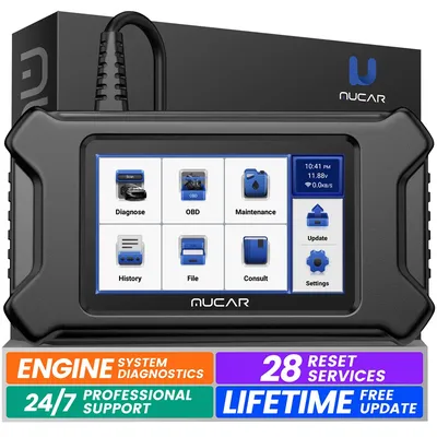 MUCAR CS90 OBD2 Scanner 28 Resets Services Lifetime Free Update Car Tools OBD II Diagnosis Engine