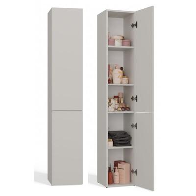 Cdf Bad-Hochschrank nel ii Farbe: Beige Modernes Badregal Stauraumschrank Geräumige Einlegeböden Image