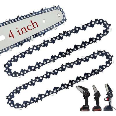 Ulisem - 2er-Pack Mini-Kettensägenketten 4-Zoll-Ersatzketten thsinde Image