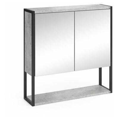 Vicco - Bad Spiegelschrank Fyrk, Beton, 60 x 60.6 cm