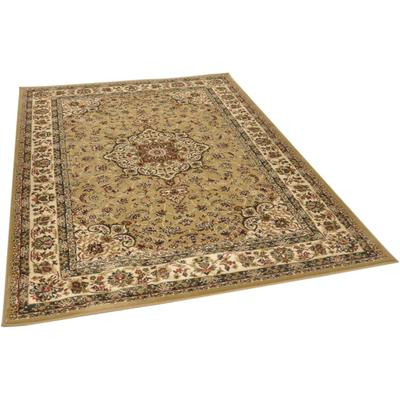 Teppich THEKO "Hamadan 359", braun (camel), B:133cm H:10mm L:190cm, Polypropylen, Teppiche, Kurzflor, Orient-Optik, auch als Läufer Image