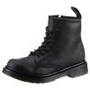 Winterboots DR. MARTENS "1460 Serena Mono J", Kinder, Gr. 33, schwarz, Leder, unifarben, klassisch, Schuhe, mit Innenreißverschluss
