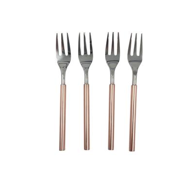 Set of 4 Tail Forks- A - SILVER & COPPER