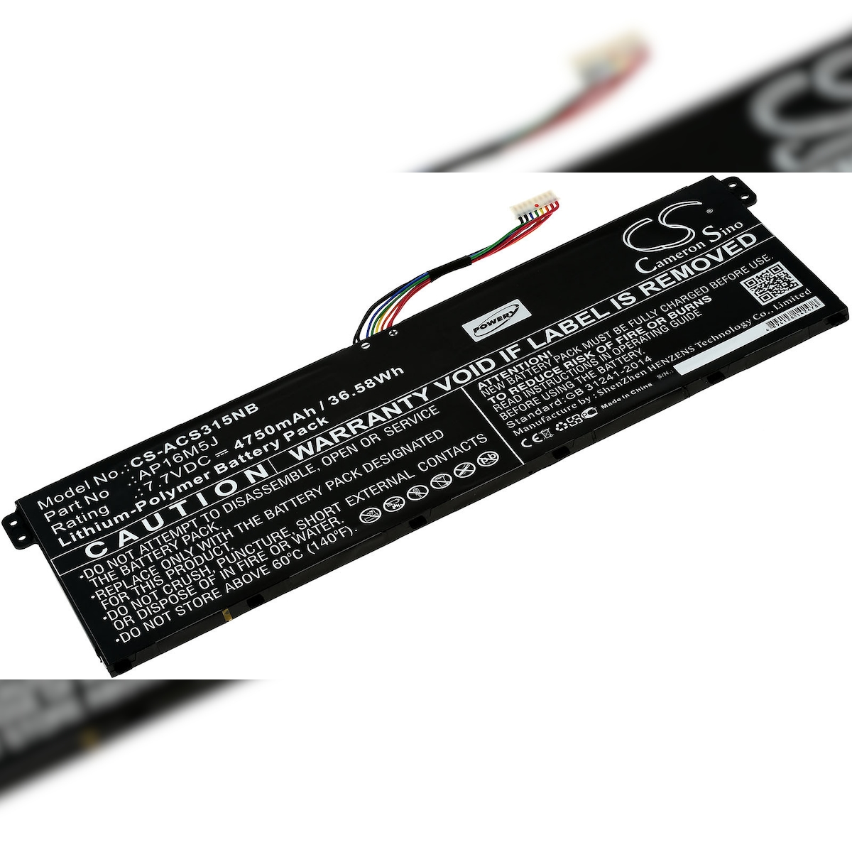Powery Akku für Laptop Acer Aspire 3 A315-31-C514 N17Q2 / Aspire 3 A315-51