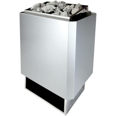 EOS - 34.A Saunaofen Silbergrau 7,5 kW time4wellness Edition mit Steinen und Lampe