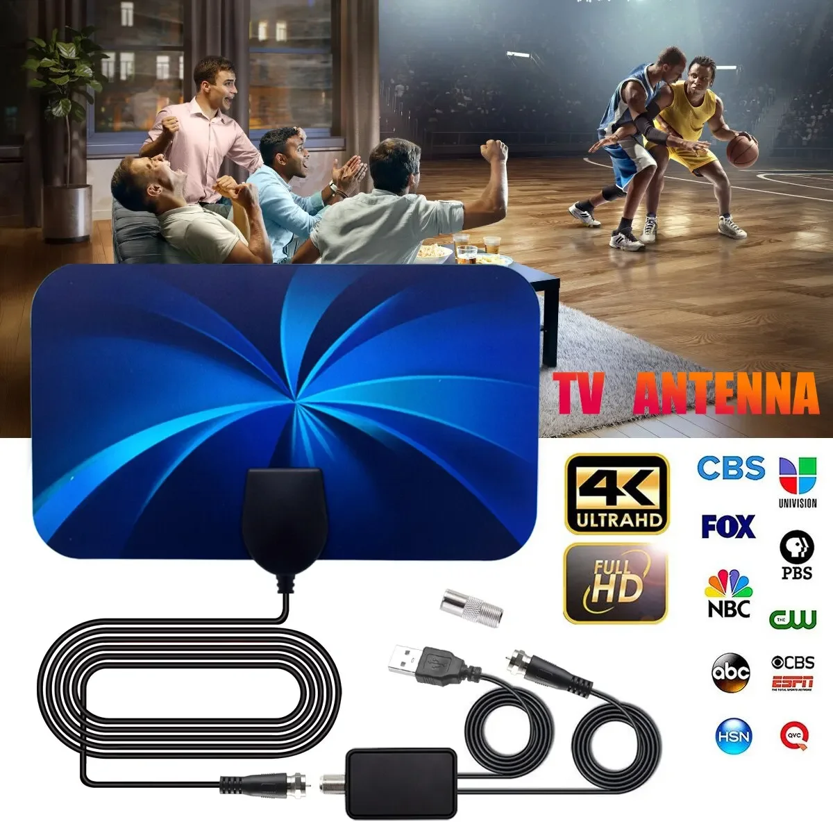 Digital TV Indoor Antenne Boden Welle Mini Hdtv Antenne Hdtvt2 Antenne Für Auto Antenne RV Reise Smart TV Image