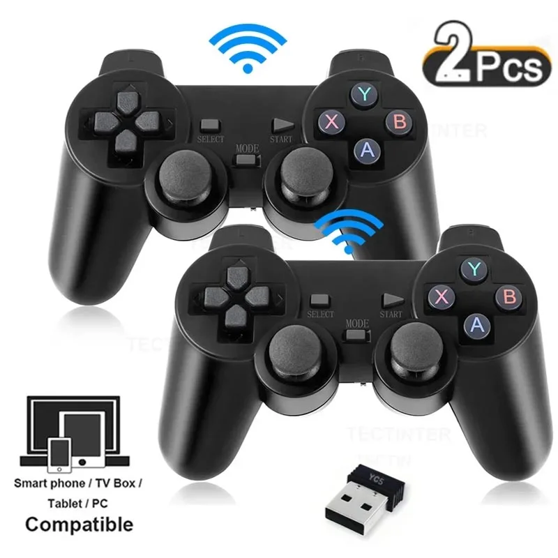 2 pcs 2,4 ghz drahtloses Gamepad für Android-Handy/PC/PS3/TV-Box Videospiel konsole Game controller USB-Joystick für Kinder Geschenk
