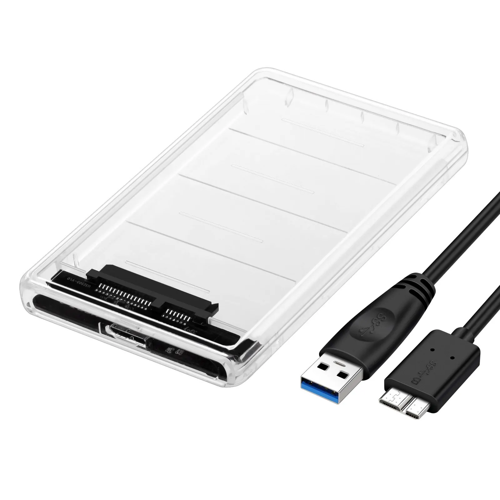Festplattenboxen USB 3.0 zu SATA III Festplattengehäuse 2,5 Zoll HDD SSD-Gehäuse Externes Gehäuse Festplattengehäuse Externes Festplattengehäuse Image