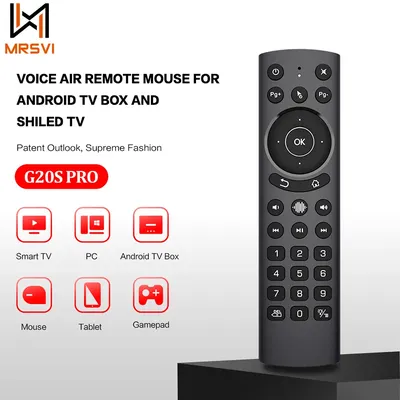G20S Pro Voice Remote Control 2.4G Wireless Bluetooth Air Mouse G20 BT Microphone Gyroscope IR