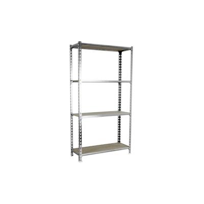 PROREGAL Schwerlastregal MID MULI | HxBxT 150x80x30cm | 4 Fachböden | Fachlast 150kg | Verzinkt | Lagerregal Kellerregal Werkstattregal Fachbodenregal Image