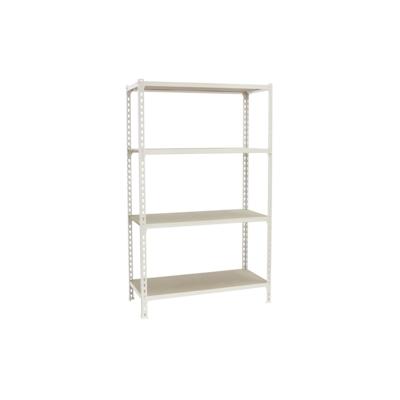 PROREGAL Schwerlastregal MID MULI | HxBxT 150x90x30cm | 4 Fachböden | Fachlast 150kg | Weiß | Lagerregal Kellerregal Werkstattregal Fachbodenregal Image