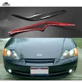 Adesivo decorativo per copertura palpebra faro in fibra di carbonio per Hyundai Coupe 2003 - 2005 FX 2.0 2.7 Sopracciglio anteriore per auto in stile Sport