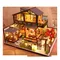 Casa delle bambole fai da te Mobili in legno in miniatura Casa Accessori per casa delle bambole in miniatura Kit modello Compleanno Mdel Giocattolo Regali creativi