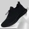 Summer Comfortable Sports Shoes Men's Black Running Shoe Lightweight Breathable Tennis Shoes