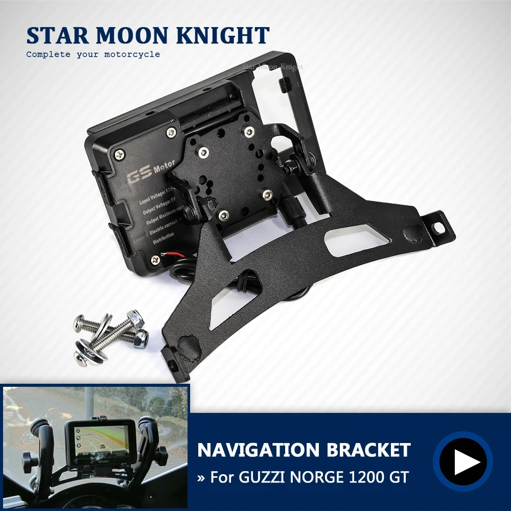Per GUZZI NORGE 1200 GT NORGE1200 GT supporto per smartphone GPS accessori moto supporto per staffa di navigazione GPS