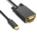 USB-C adattatore Thunderbolt3 a VGA cavo convertitore VGA da tipo C a D-sub 15pin per USB 3.1 Monitor portatile per telefono cellulare proiettore TV