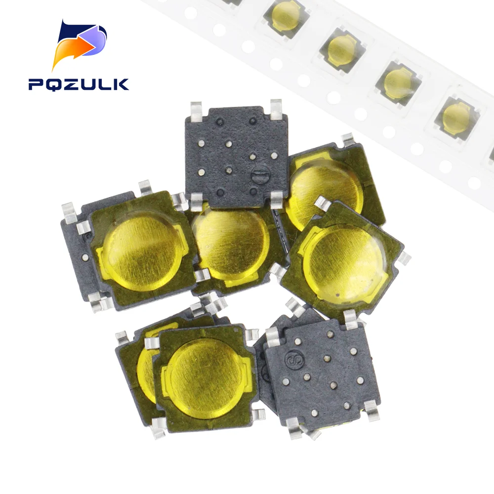 50 PZ 4.5*4.5*0.55mm SMD Tattile Interruttore di Pulsante Micro Interruttore 4Pin 4.5x4.5x0.55mm