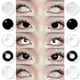 AMARA Cosplay lenti a contatto colorate per occhi Anime Eye Lens lenti nere lenti a contatto bianche lenti colorate cosmetiche occhi 1 paio