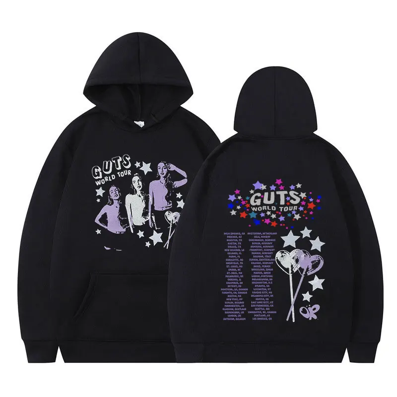 Sour Guts Vampire Hoodies Men Women Clothing Fashion Vintage Hooded Sweatshirts Harajuku Hip Hop Oversized Hoodie Streetwear