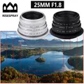 MINI 25mm f/1.8 APS-C CCTV Lens + anello adattatore per NIKON1 EOSM Sony E Fuji Fujifilm X Olympus