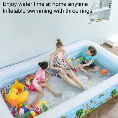 Large Swimming Pool 2.1/1.8/1.5/1.2M Portable Inflatable Swimming Pool For Outdoor Kids Family Bath