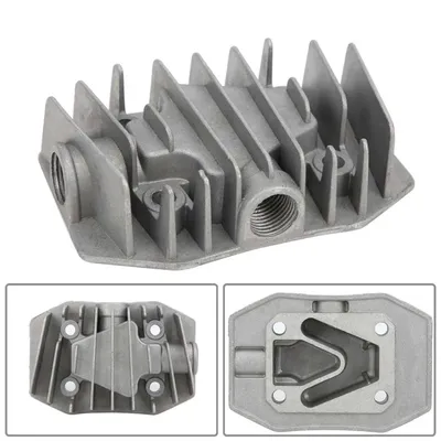 Air Compressor Cylinder Head G1/2in Thread Cooling Cover Spare Parts 48 X 72mm Home DIY Air Tool Replacement Accessories