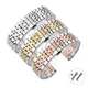 UTHAI316L Cinturino per orologio in acciaio inossidabile con sette perline 16mm 18mm 20mm 22mm 19mm Accessori per cinturini universali con fibbia a farfalla solida