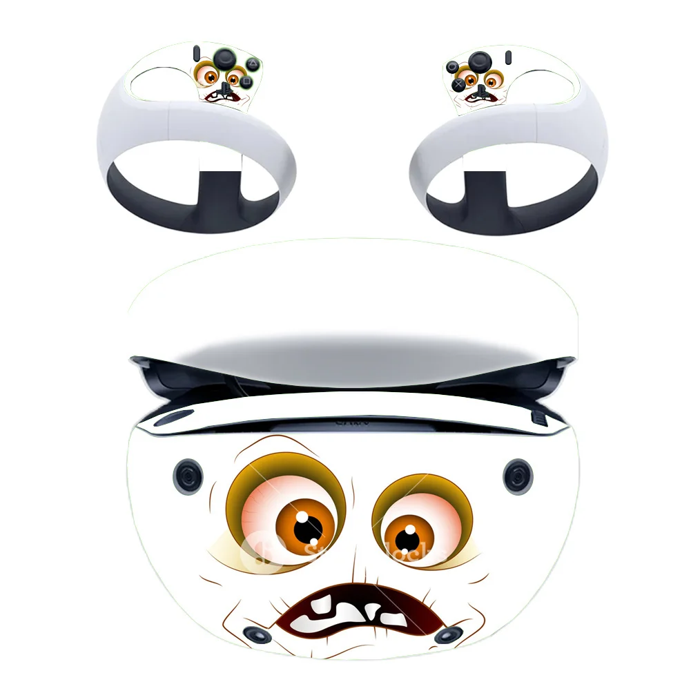 Vinyl Skin Sticker for PS5 VR2 VR Headset Controller PVC Decal Cute Cartoon Wrap Cover Protective Film PS VR2 Accessories