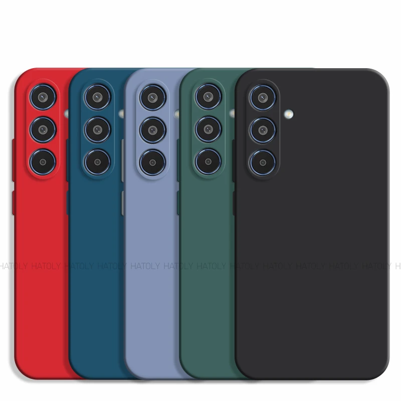 For Samsung Galaxy M35 CaseSamsung Galaxy M15 M35 M55 5G Cover TPU Shockproof Liquid Silicone Phone Cover For Samsung Galaxy M35