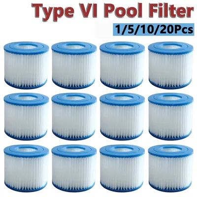 1-10Pc VI Filter for Best way Flowclear Replacement Pool Filter Cartridge Lay-Z-Spa for Intex Type VI Filter Swimming Pool Clean