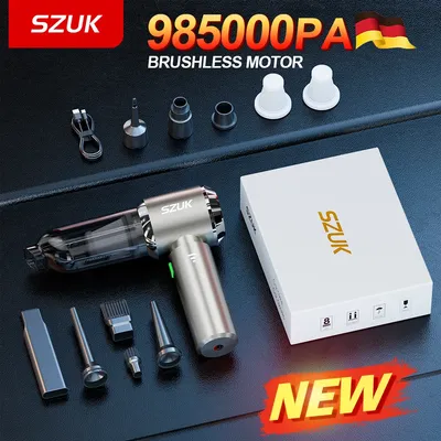 SZUK 985000Pa Wireless Portable Vacuum Cleaner Car Vacuum Cleaner Handheld Mini for Car Home Keyboard Cleaning Cordless Cleaner