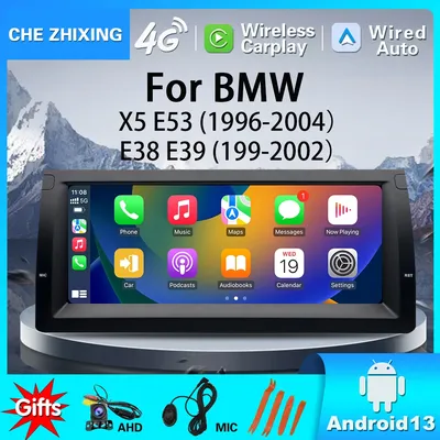 Factory Price 2Din Android13 10.25inch Bluetooth GPS Navigation For BMW X5 E38 E39 E53 Car Stereo Audio Autoradio Video Players