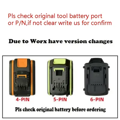adapter for Worx 20V max tool battery 4pin 5pin 6pin work for makita for dewalt for milwaukee for bosch 18V 20V battery