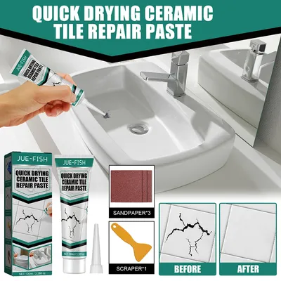 Practical Ceramic Repair Paste Environmentally Universal Floor Tile Repair Cream Quick-Drying Waterproof for Floor Wall Tile