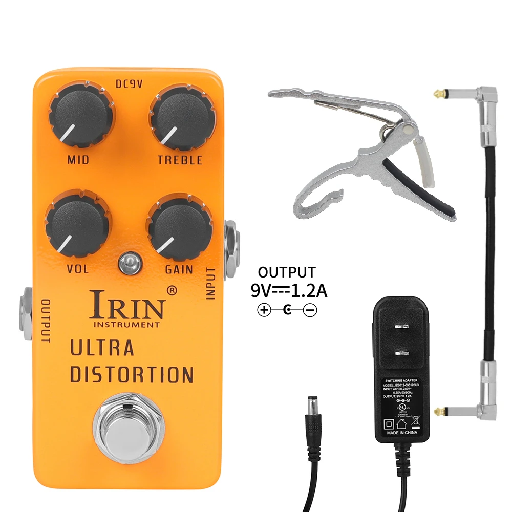 IRIN RS-17 Ultra Distortion Gitarreneffektpedal High-Gain Distortion Effekte True Bypass Pedale Gitarrenzubehör Image