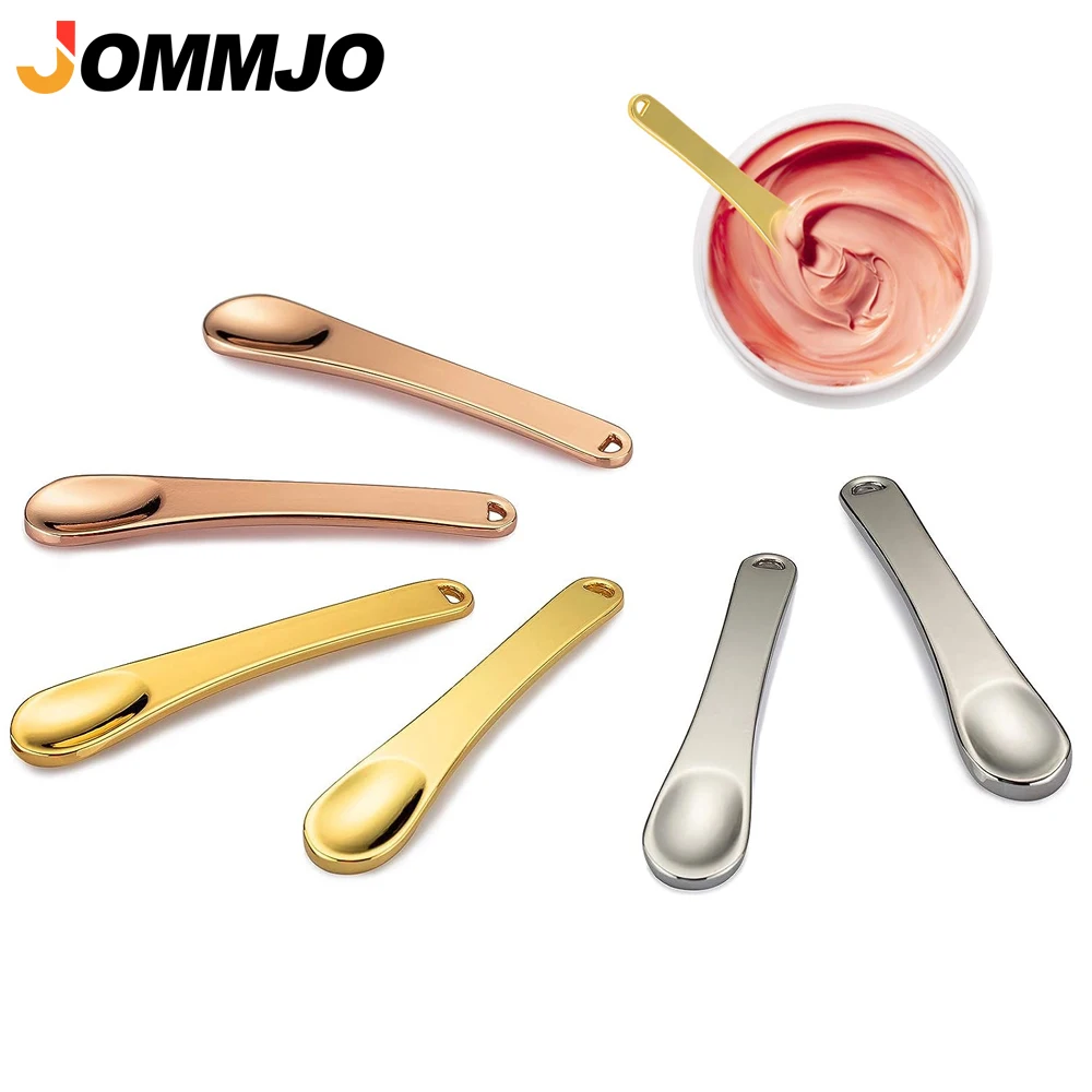 1Pcs/2Pcs Mini Löffel Augen Creme Massage Sticks Gesichts Wiederverwendbare Scoop Make-Up Spatel für Gesicht Creme reinigung Geräte Image