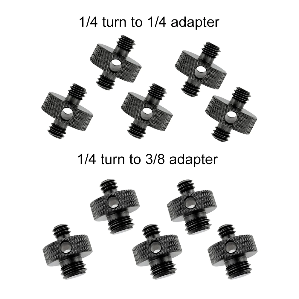 Stativ adapter 1/4 "bis 1/4" & 1/4 "bis 3/8" Schrauben adapter für insta360 x4 gopro 12 Kamera Mikrofon halterung Lichtst änder dslr Rin glicht Image