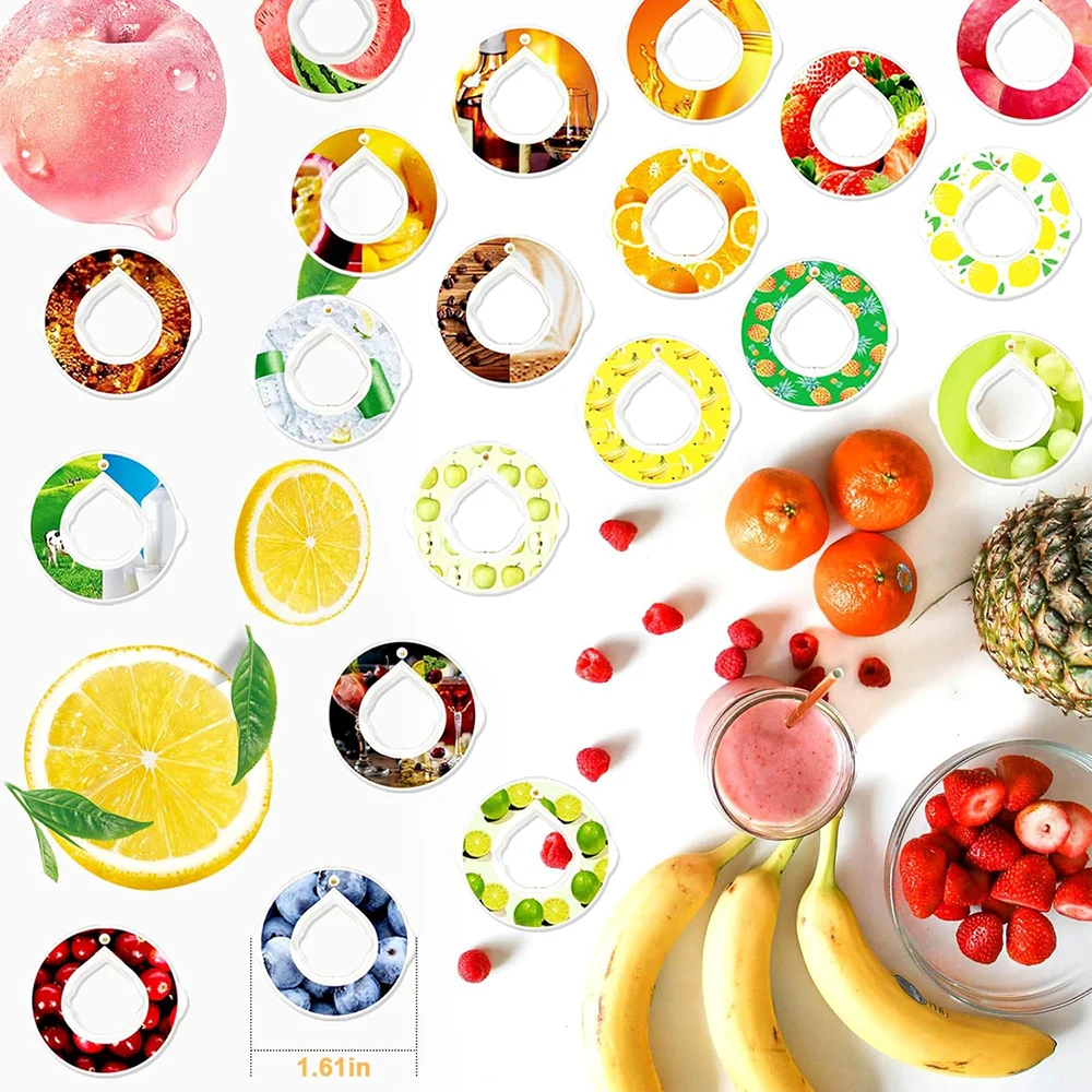 1 Stück Aroma Pods für Luft Wasserflasche Luftflasche Pods Sport Wasserbecher Ringe Outdoor Image