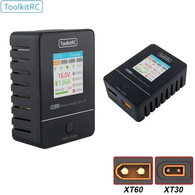 Toolkitrc m4ac 30w lipo life lihv kompaktes Wechselstrom ladegerät 1-4s xt30/xt60 Schnitts telle für rc Modell fpv Racing Freestyle Drohnen batterien