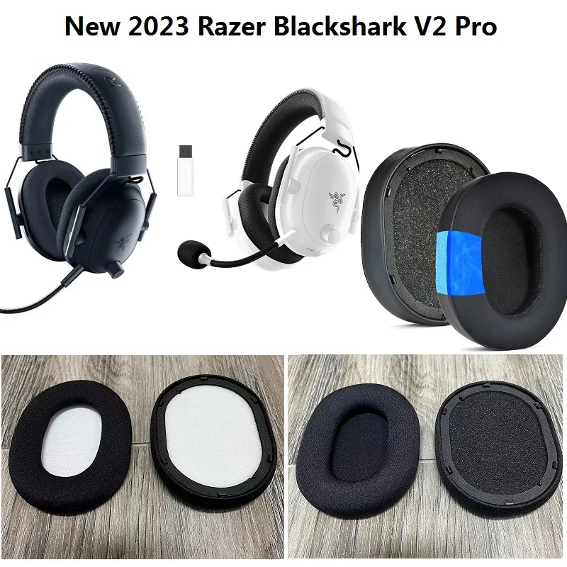 Ohrpolster der Version 2023 für Razer BlackShark V2 Pro Gaming Headset, Ersatz für Original-Ohrenschützer, Ohrpolster Image