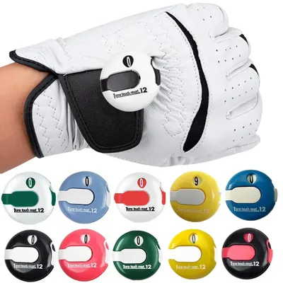 Golf Score Counter Mini Stroke Clicker Tally Tracker One-Touch Reset Golf Stroke Counter Scorekeeper Attachment Bis zu 12 Aufnahmen