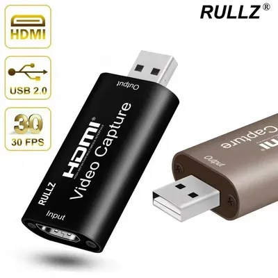 RULLZ Mini 4K bis 1080P USB 2.0 HDMI Audio Video Capture Card Platte für PS3 PS4 Telefon Spiel Image