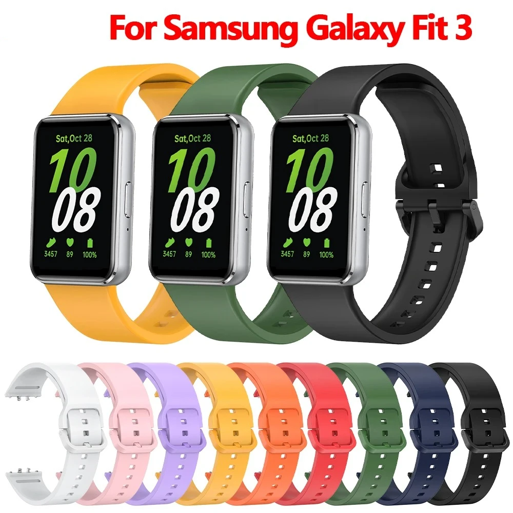 Silikon armband für Samsung Galaxy Fit 3 Uhr Armband Ersatz Sport Uhren armband für Samsung Galaxy Fit3 Band Zubehör Image