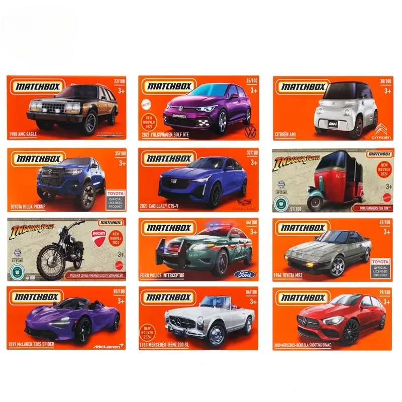 Original Mattel Streichholz schachtel Auto Druckguss Box verpackt neue Benz Cla Toyota MR2 Fahrzeug Modell Spielzeug für Jungen Sammlung Geschenk Image