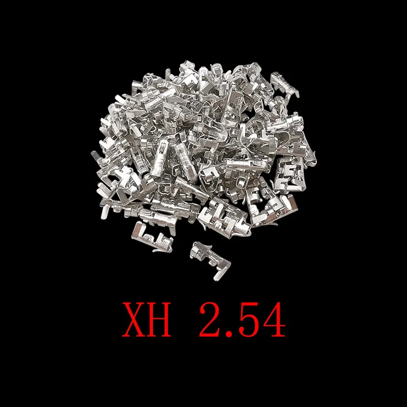 100/500 Stücke JST XH 2,54 Metall Buchse Pin Kontakt Crimp Terminals für XH 2,54mm Pitch Buchse Kunststoff Gehäuse Draht Stecker Image
