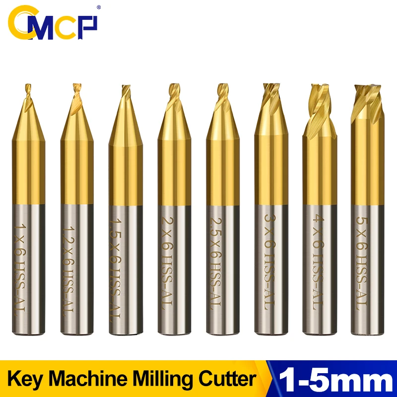 CMCP 1,0-5,0mm Schlüsselschneidemaschine 6mm Schaftfräser Schlüsselschneider für Vertikale Schlüsselschneidemaschine Schlüsseldienst-Werkzeuge Image