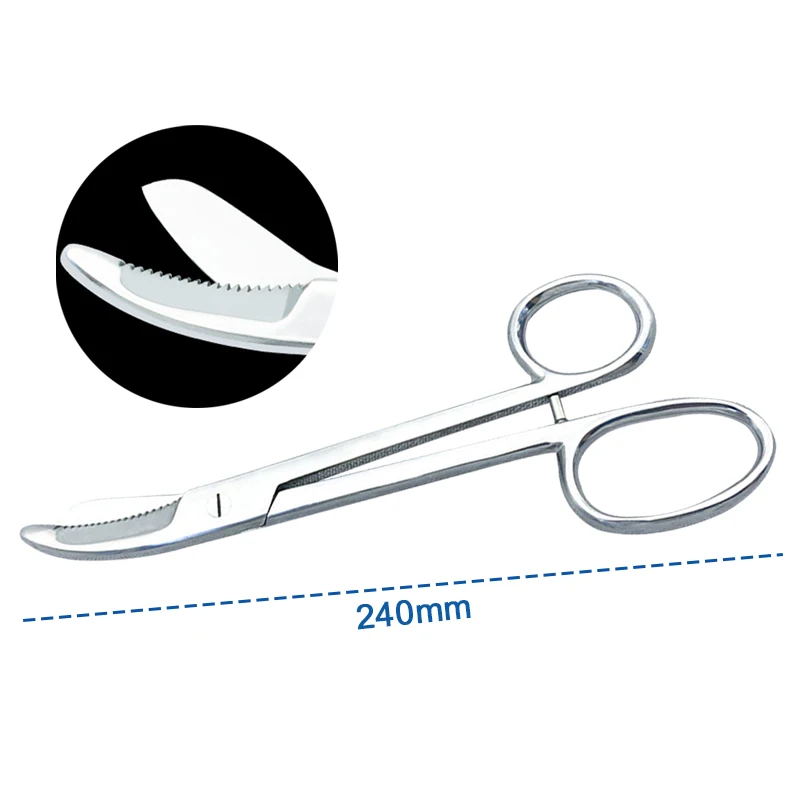 Medizinische Gipsschere, gebogene Spitze, Edelstahl, Gipsschere, chirurgisches Instrument Image