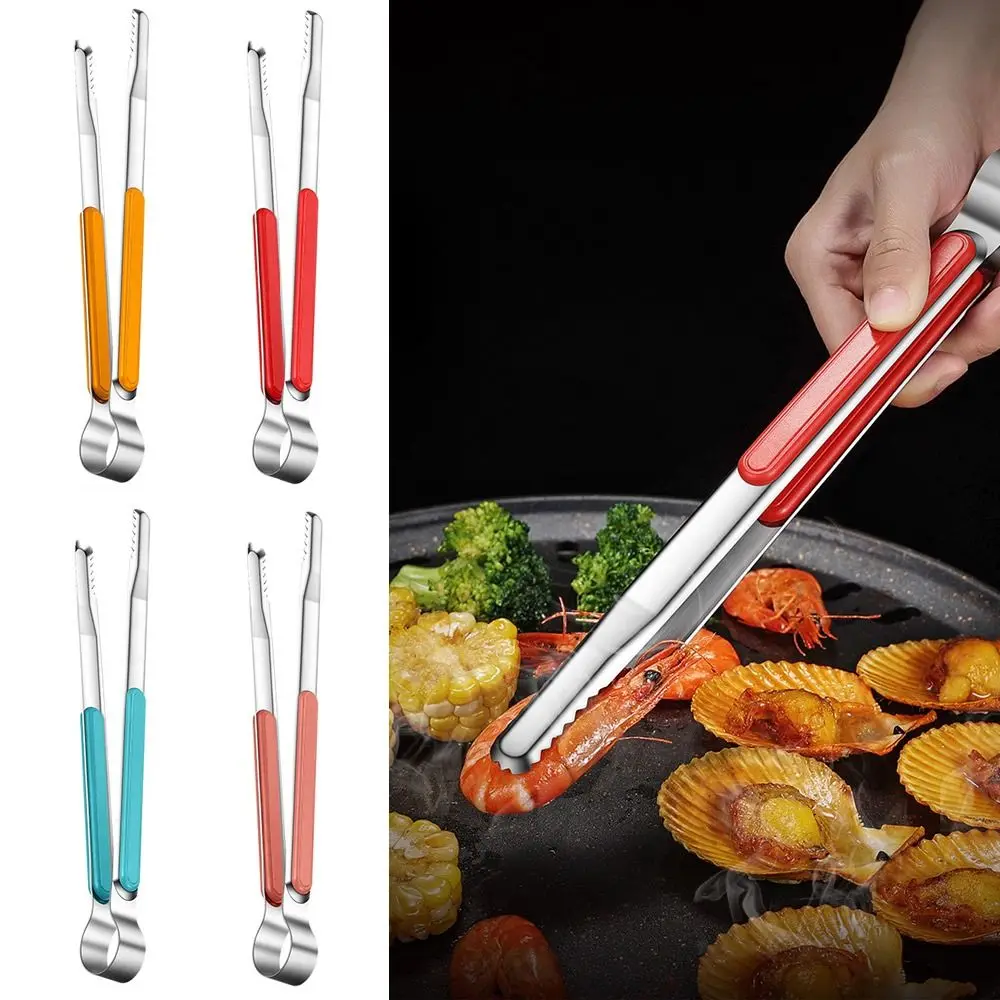 Koreanischer Grill Grill Lebensmittel clip Edelstahl zange Eis zange Toast Brot klemme Haushalts küchengeräte