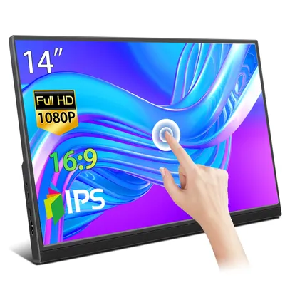 Touchscreen 14 zoll/15,6 zoll 1920x1080 16:9 HD IPS LCD Display PC Gamer Computer Monitor HDMI-kompatibel Für Laptop Schalter Xbox